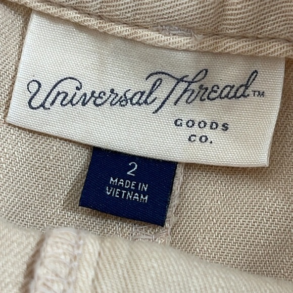 UNIVERSAL THREAD Women's High-Rise Utility Shorts Tan With Pockets Size 2 NEW - Picture 6 of 11